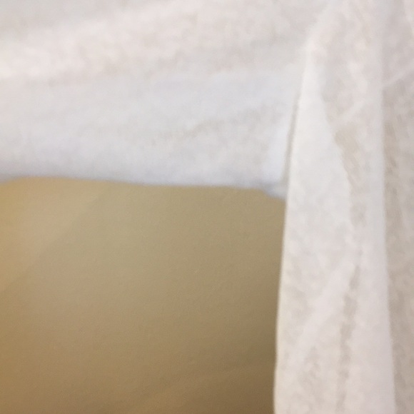 Sheer, white, long sleeve cover up - Picture 5 of 8